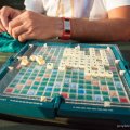 Scrable z miętą i zachodem słońca w tle